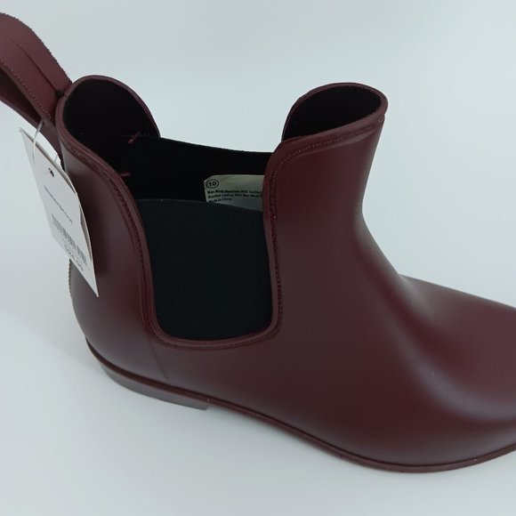 A NEW DAY BURGUNDY CHELSEA WATERPROOF BOOTS SIZE 7 - Picture 11 of 13